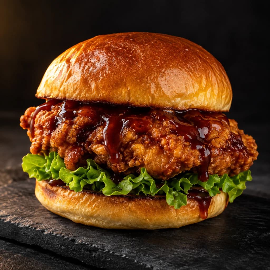 Smoked BBQ Crispy Burger