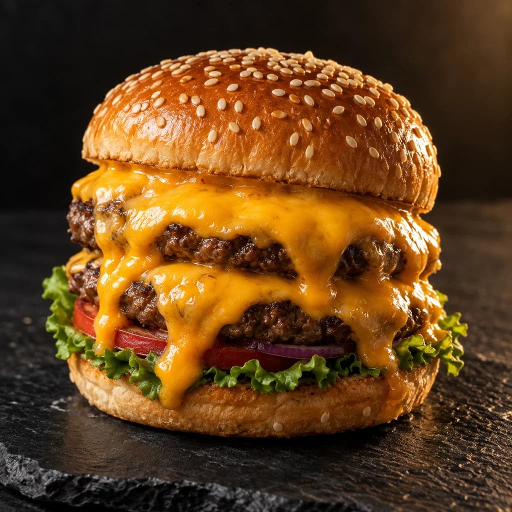 Beef Lava Burger